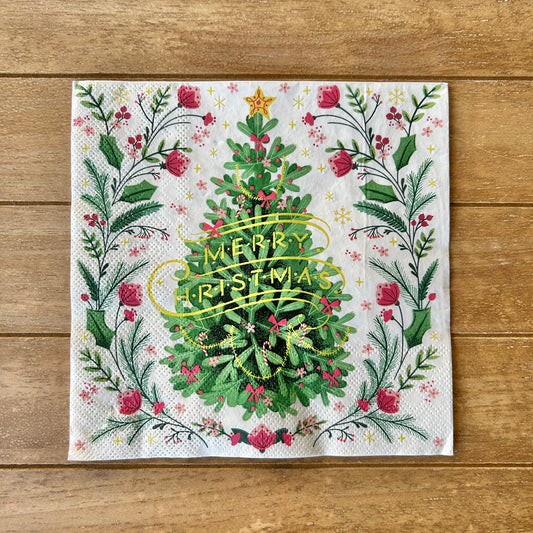 Napkin | Merry Christmas Tree