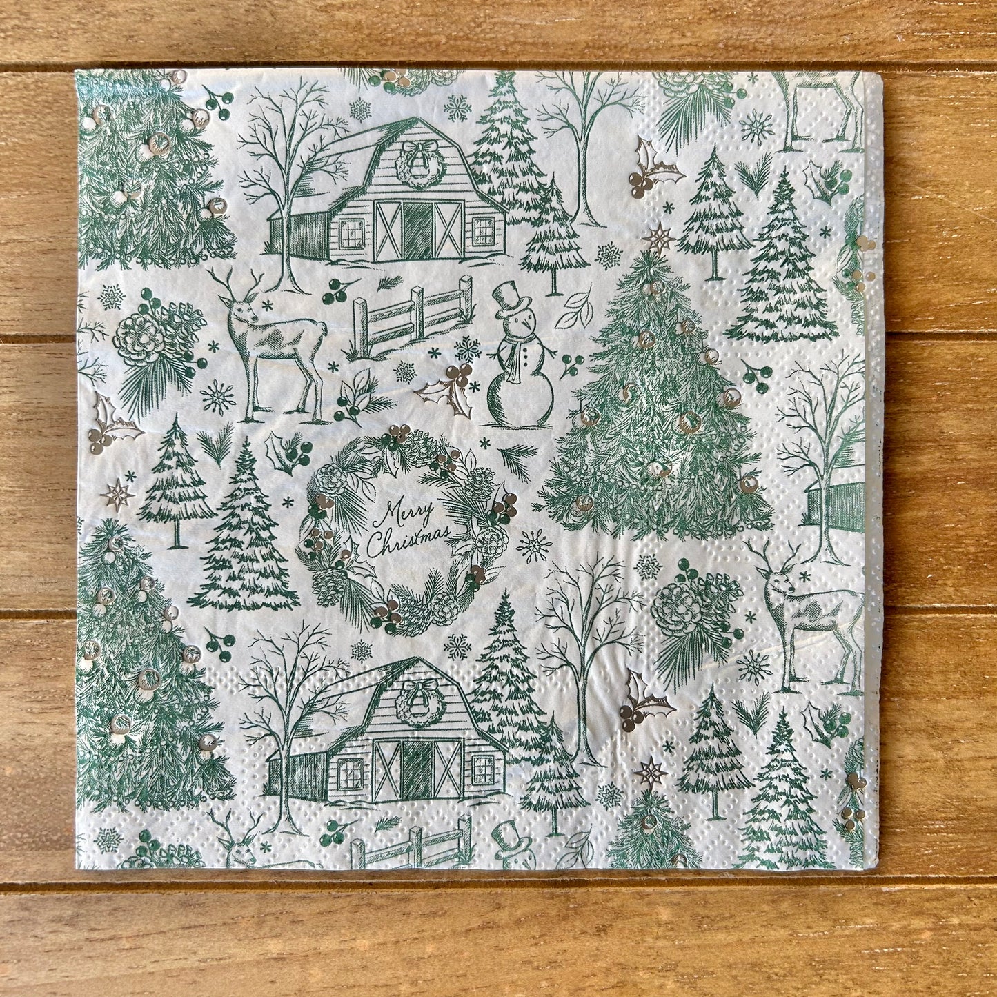 Napkin | Green Christmas