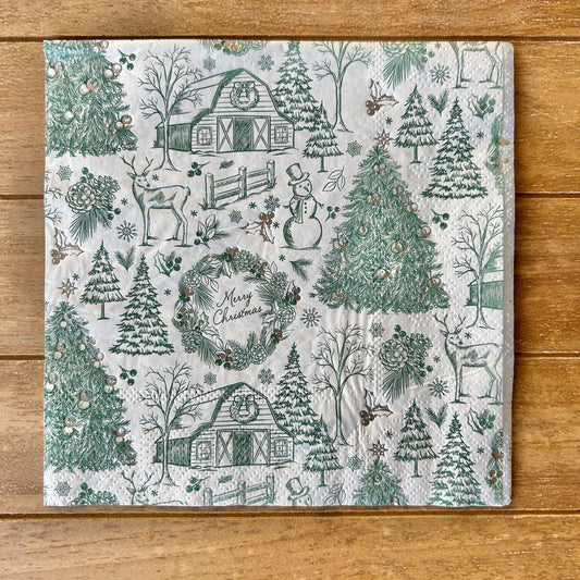 Napkin | Green Christmas