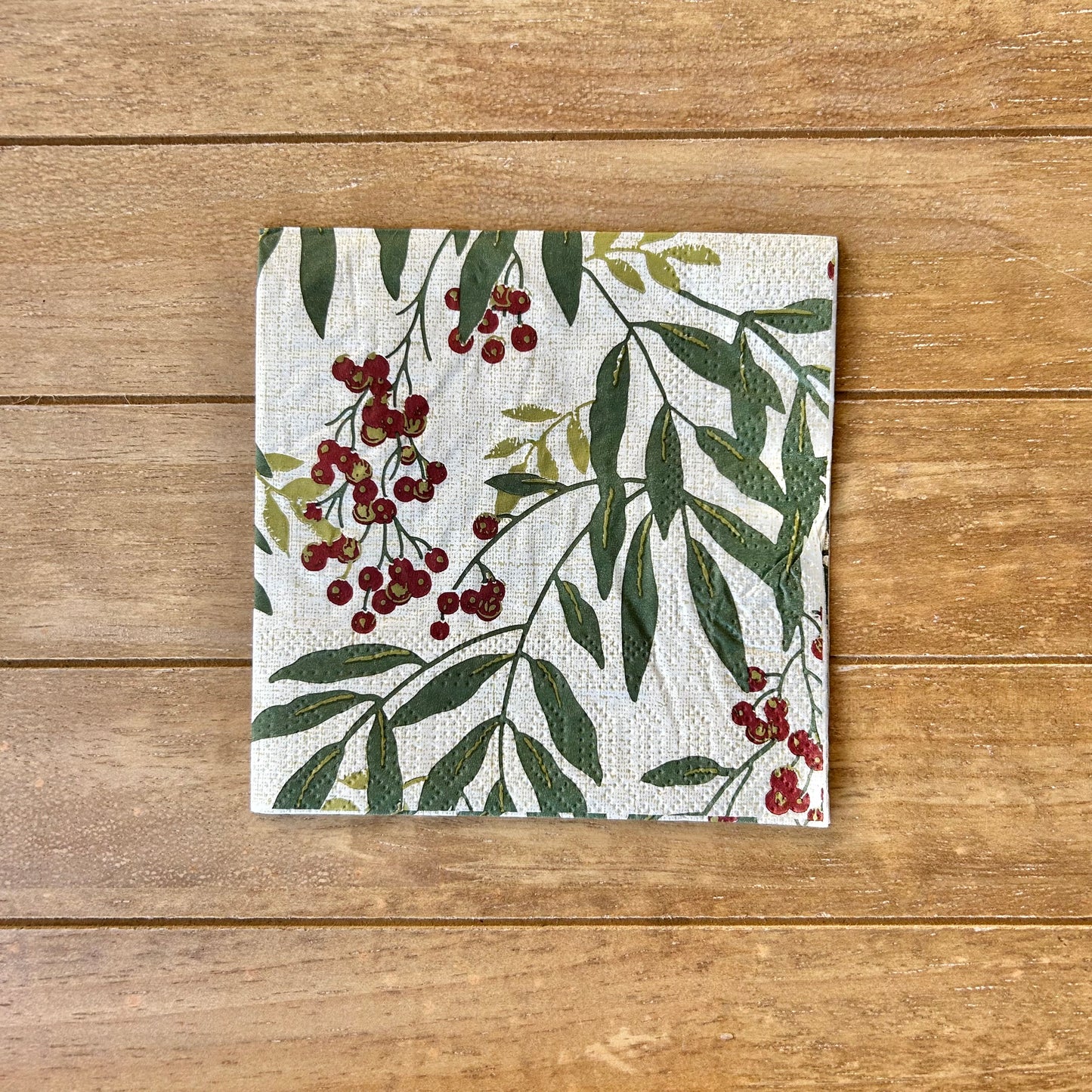 Napkin | Berries and Greens