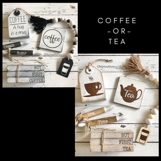 Tiered Tray Set | Coffee or Tea
