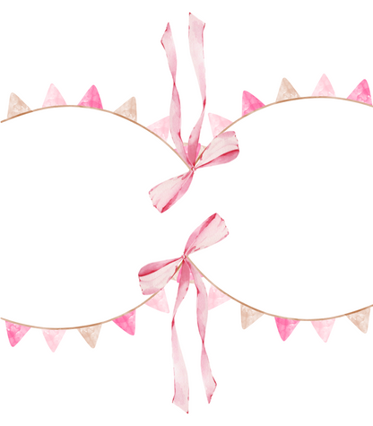 Place Cards | Pink Garland (Digital Download)