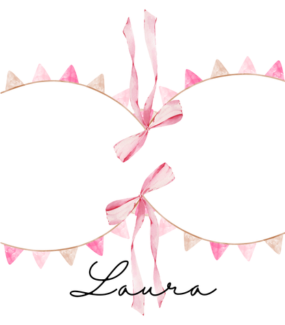 Place Cards | Pink Garland (Digital Download)