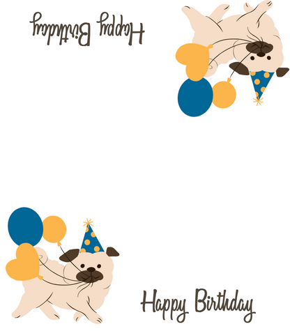 Place Cards | Happy Birthday Dog (Digital Download)