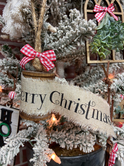 DIY Kit | Merry Christmas Thread Spool