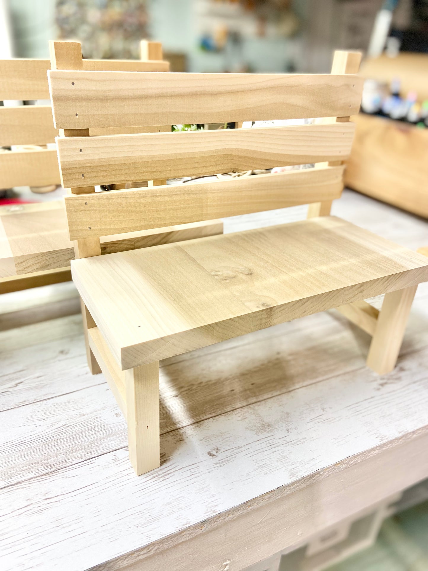 Wood Mini Bench