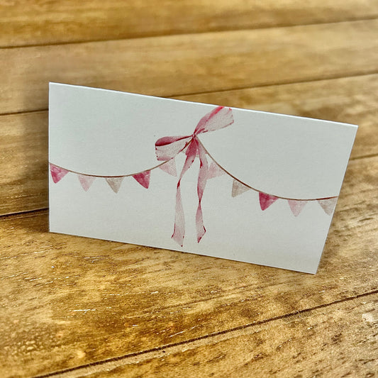 Place Cards | Pink Garland