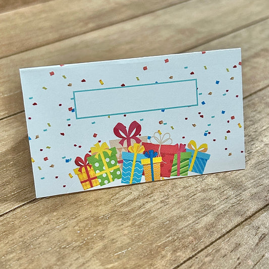 Place Cards | Birthday Confetti