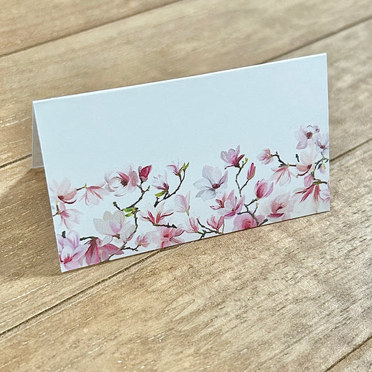 Place Cards | Pink and Purple Blooms