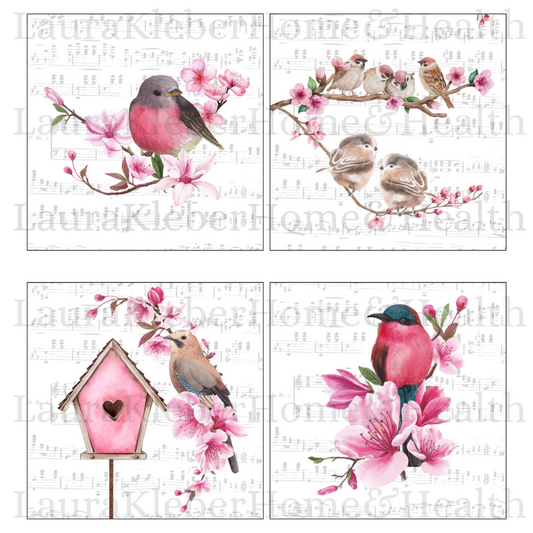 DIY Decor Bundle | Pink Birds (Digital Printable)