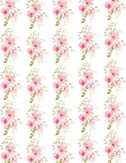 Digital Decoupage Prints | Pink Bouquet