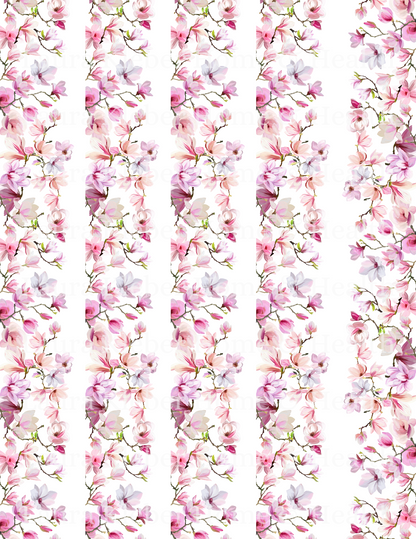 Digital Digital Decoupage Prints | Pink and Purple Blooms