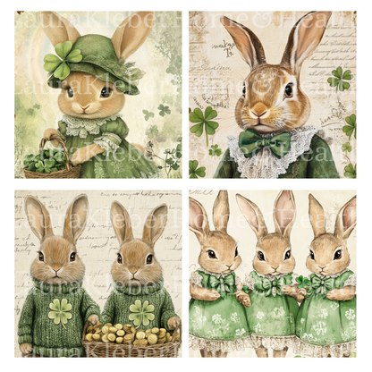 Digital DIY Decor Bundle | Shamrock Bunnies
