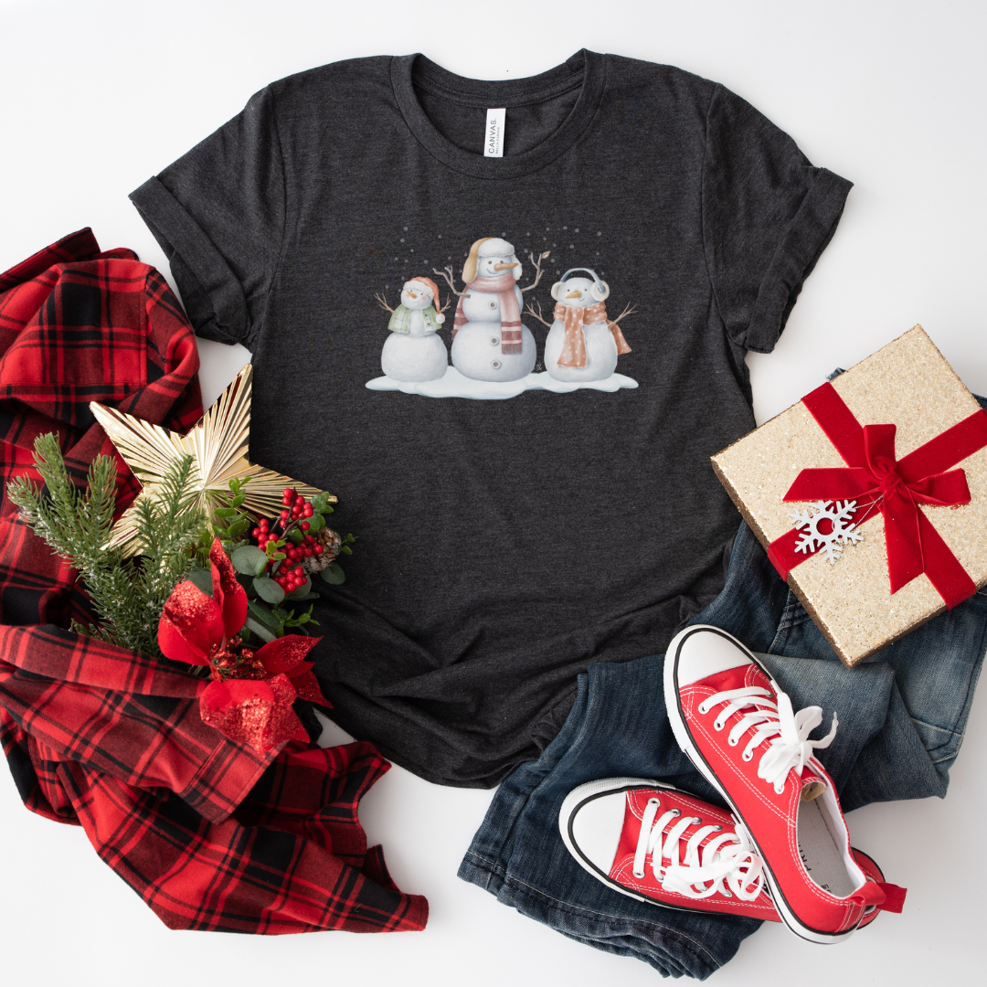 Snowman Trio - Short Sleeve Tee