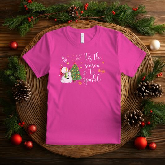 Snowman Sparkle - Short Sleeve Tee