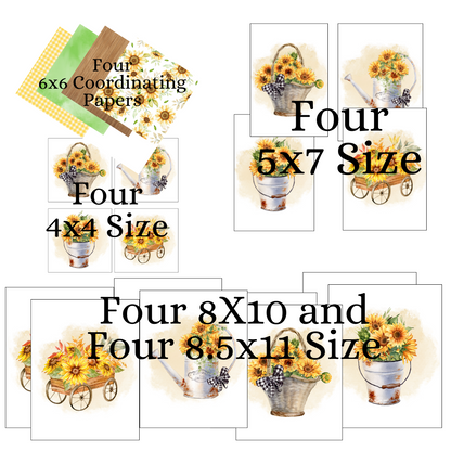 Digital DIY Decor Bundle | Sunflowers