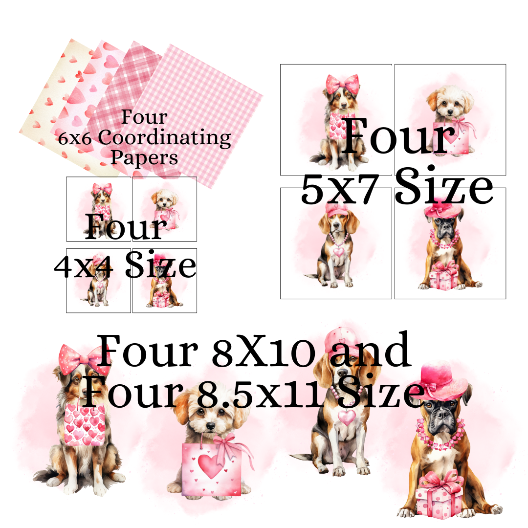 DIY Decor Bundle | Valentine Dogs (Digital Printable)