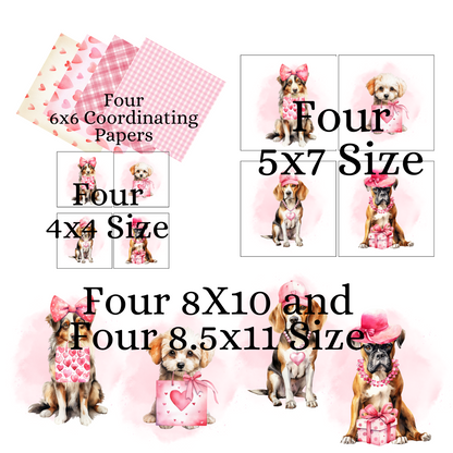 Digital DIY Decor Bundle | Valentine Dogs