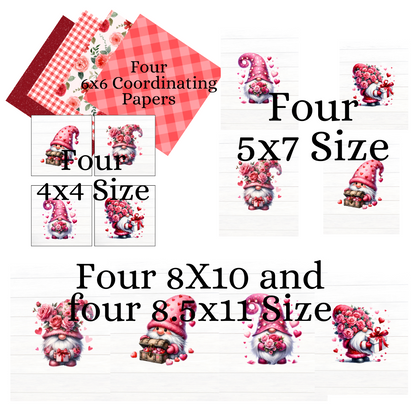 Digital DIY Decor Bundle | Valentine Gnomes