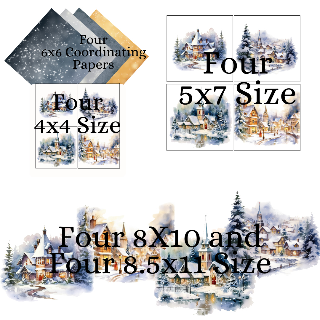 DIY Decor Bundle | Winter Architecture (Digital Printable)