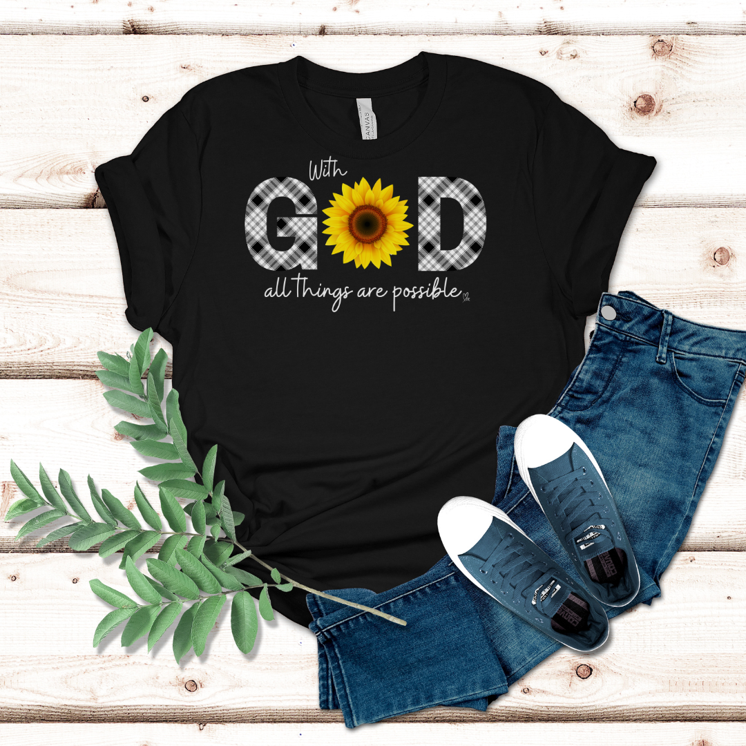With God all things are Possible - Unisex Jersey Short Sleeve Tee