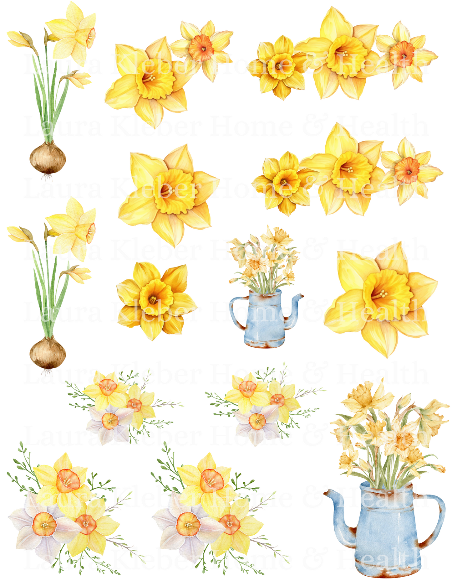 Decoupage Prints | Yellow Daffodils