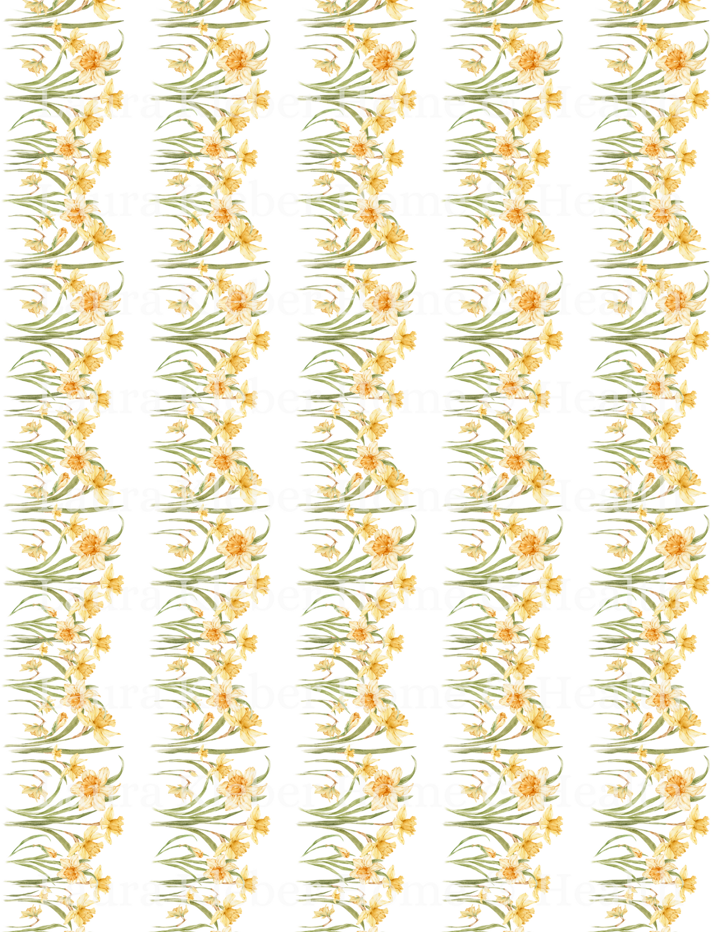 Decoupage Prints | Yellow Daffodils