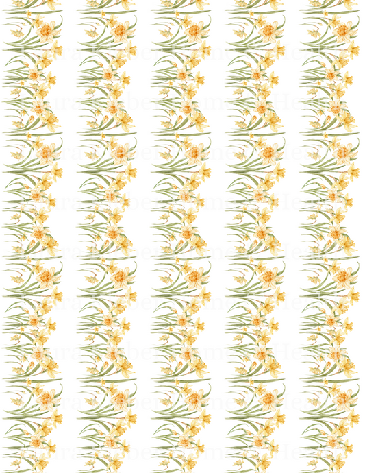 Decoupage Prints | Yellow Daffodils