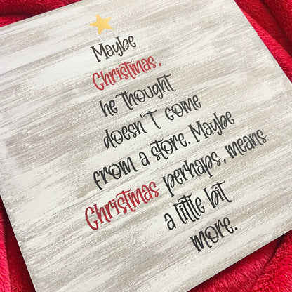 DIY 'Grinch' Christmas Quote Sign