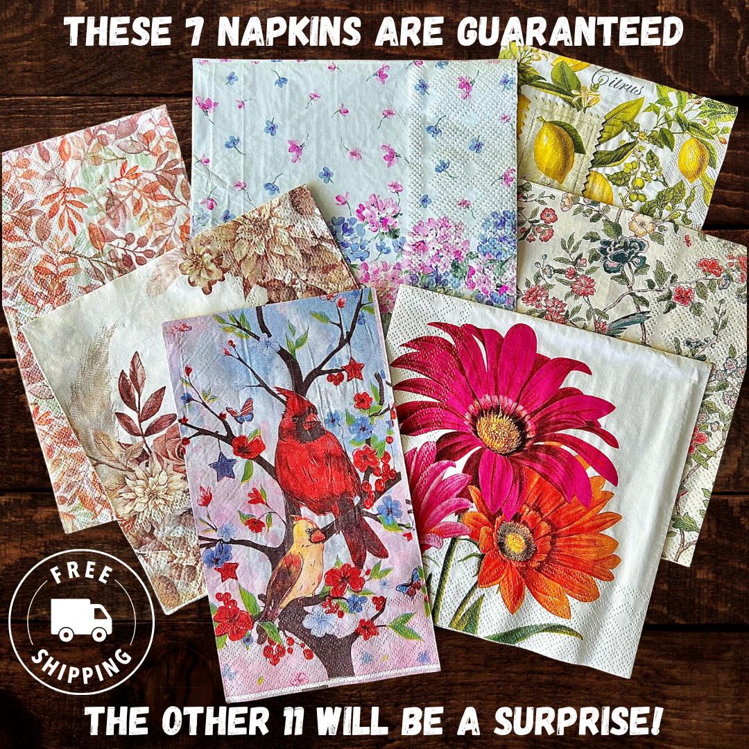 Napkin Bundle | Happy Mail Surprise Pack (FREE SHIPPING!)