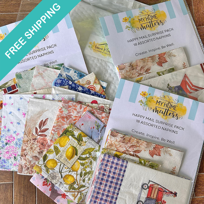 Napkin Bundle | Happy Mail Surprise Pack (FREE SHIPPING!)