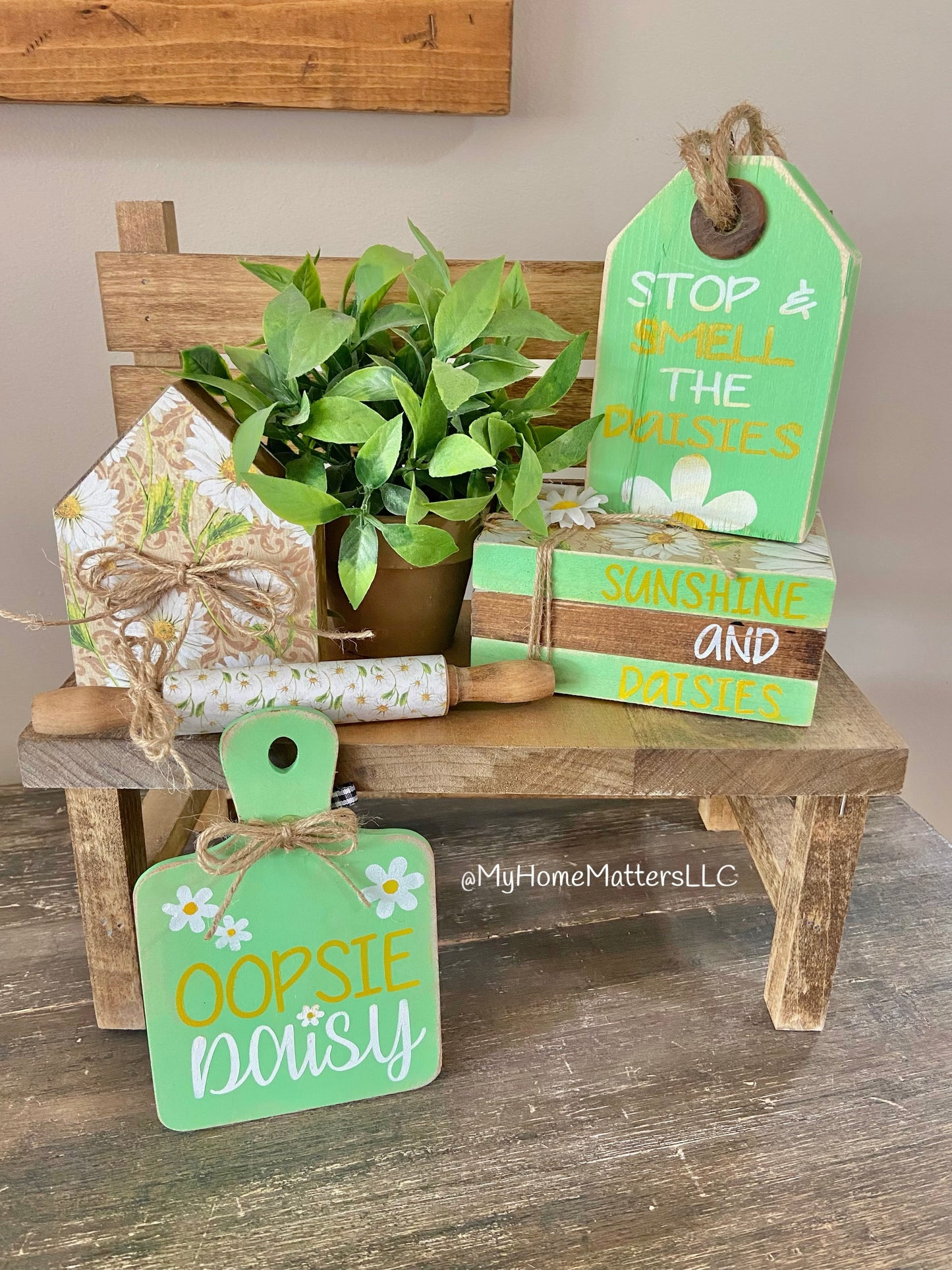 Tiered Tray Set | Flower Market and Daisy (Two Sided)