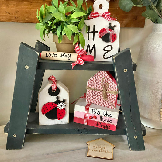 DIY Tiered Tray Set - Ladybug