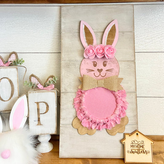 DIY Planked Wood Bunny Sign