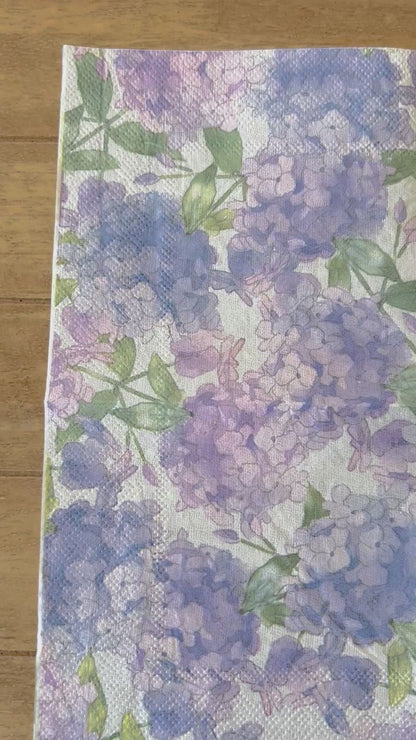 Napkin | Purple Hydrangeas