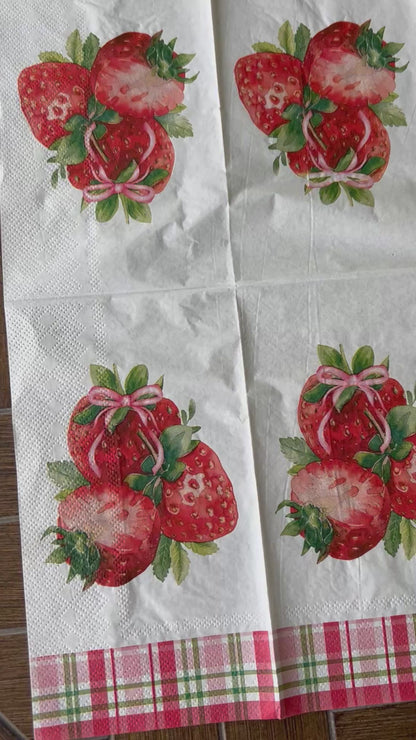 Napkin Bundle | Strawberries 2.0