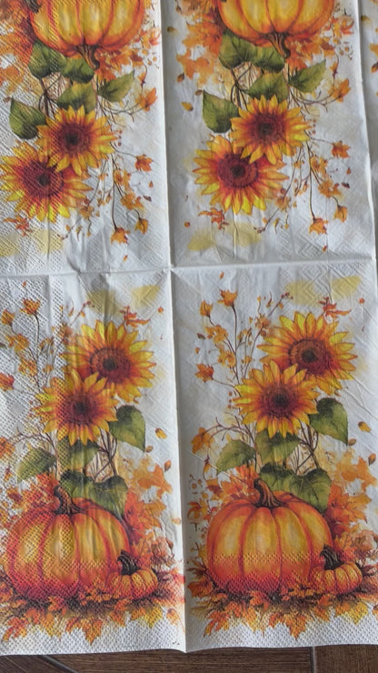 Napkin Bundle | Pumpkin & Sunflower Harvest