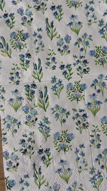 Napkin | Small Blue Flowers
