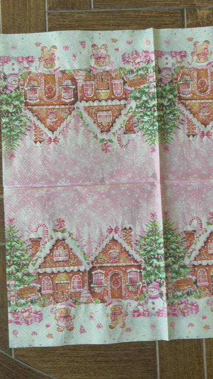 Napkin Bundle | Pink Christmas