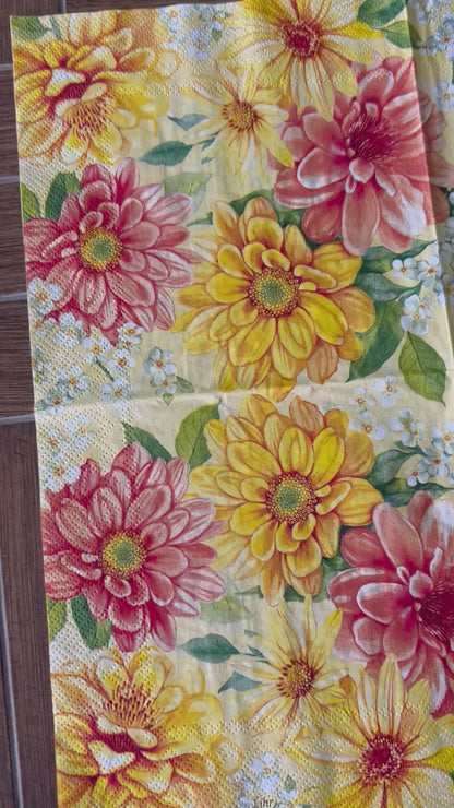 Napkin Bundle | Yellow Florals