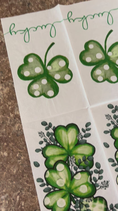 Napkin | Dual Print Shamrock Print