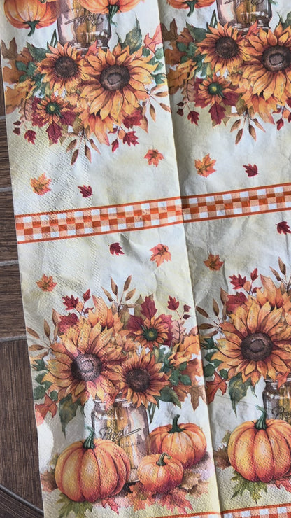 Napkin Bundle | Pumpkin & Sunflower Harvest