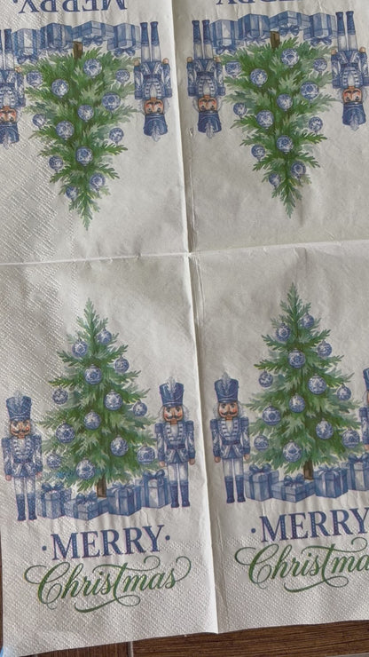 Napkin Bundle | Blue Nutcracker Christmas