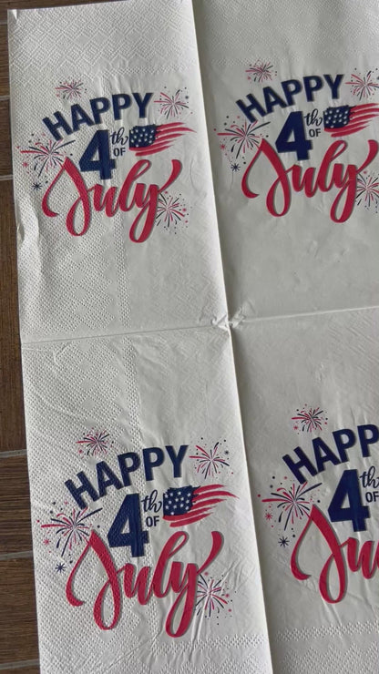 Napkin Bundle | Happy 4th America