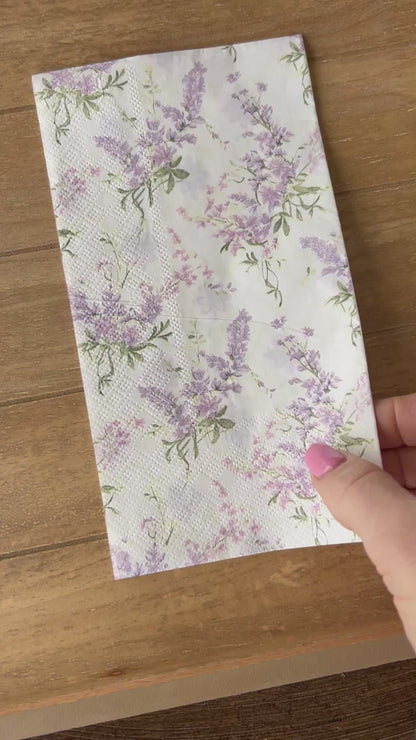 Napkin | Triple Print Purples