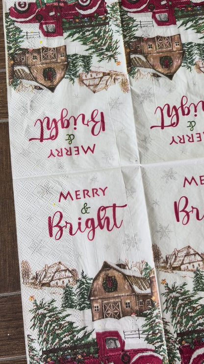 Napkin Bundle | Old Fashioned Farmhouse Christmas