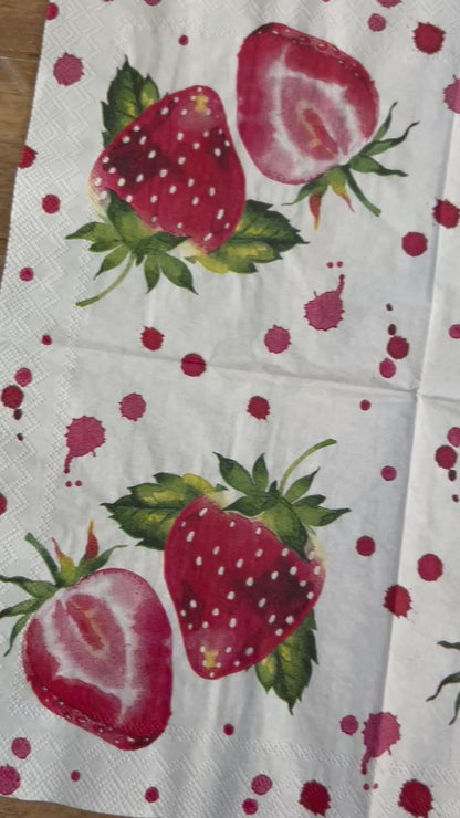 Napkin Bundle | Strawberries 2.0