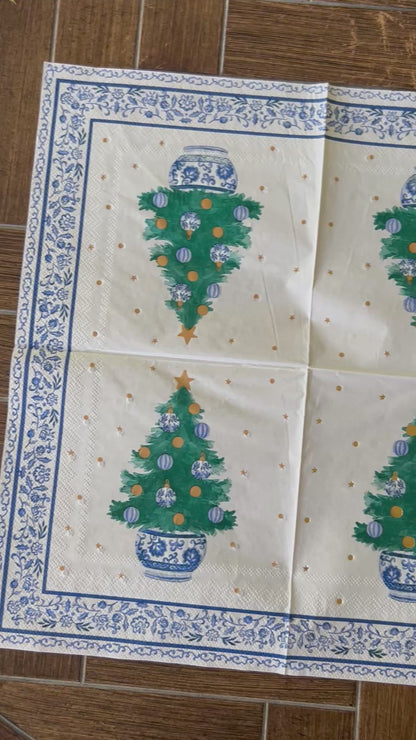 Napkin Bundle | Blue Christmas