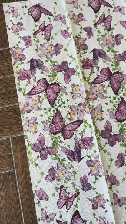 Napkin | Purple Butterflies