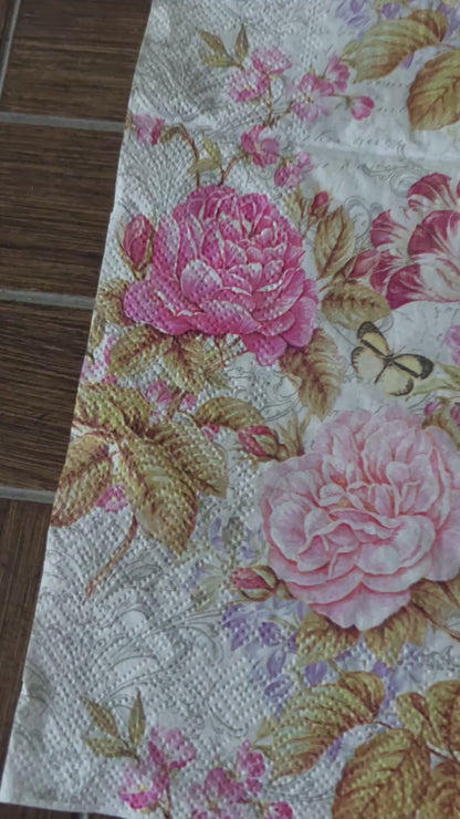Napkin Bundle | Vintage Floral & Butterfly